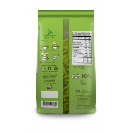 PASTA SEDANINI DE ARVEJA SIN GLUTEN 250g