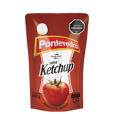 KETCHUP SIN GLUTEN DOYPACK PONTEVEDRA 200GRS