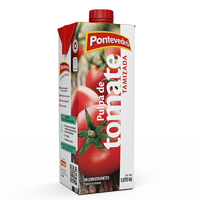 PULPA DE TOMATE TAMIZADA PONTEVEDRA SIN GLUTEN 1.020 KL