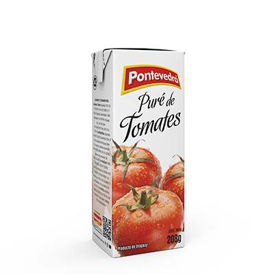 PURE DE TOMATES SIN GLUTEN PONTEVEDRA 208gr