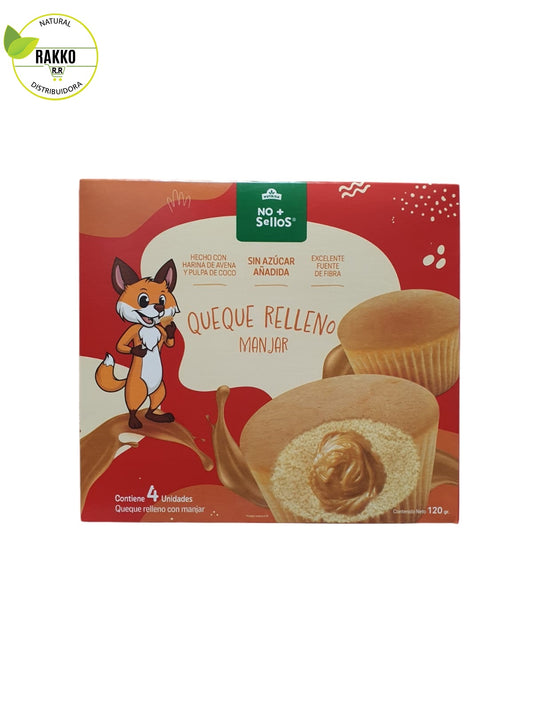QUEQUE RELLENO MANJAR NUTRISA 4un