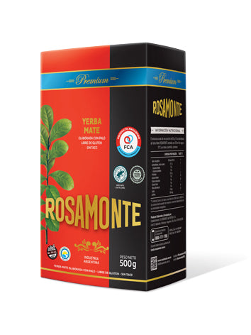 YERBA MATE ROSAMONTE PREMIUM SIN GLUTEN 500g