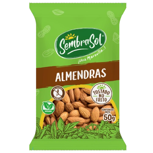SEMBRASOL ALMENDRA NATURAL SIN GLUTEN 50g