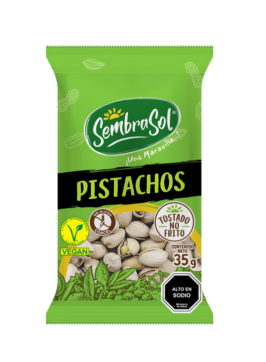 SEMBRASOL PISTACHOS  TOSTADOS SIN GLUTEN 40g