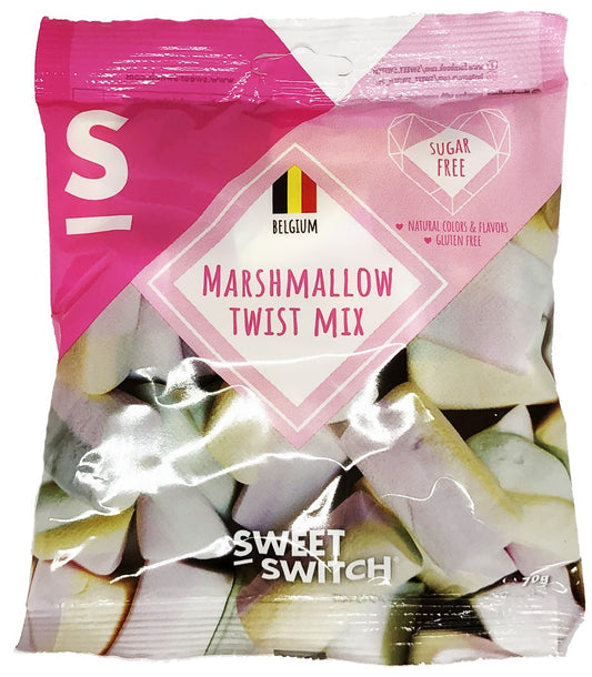 CYBER RAKKO NATURAL SWEET SWITCH MARSHMALLOW TWIST MIX SIN AZUCAR SIN GLUTEN 70g
