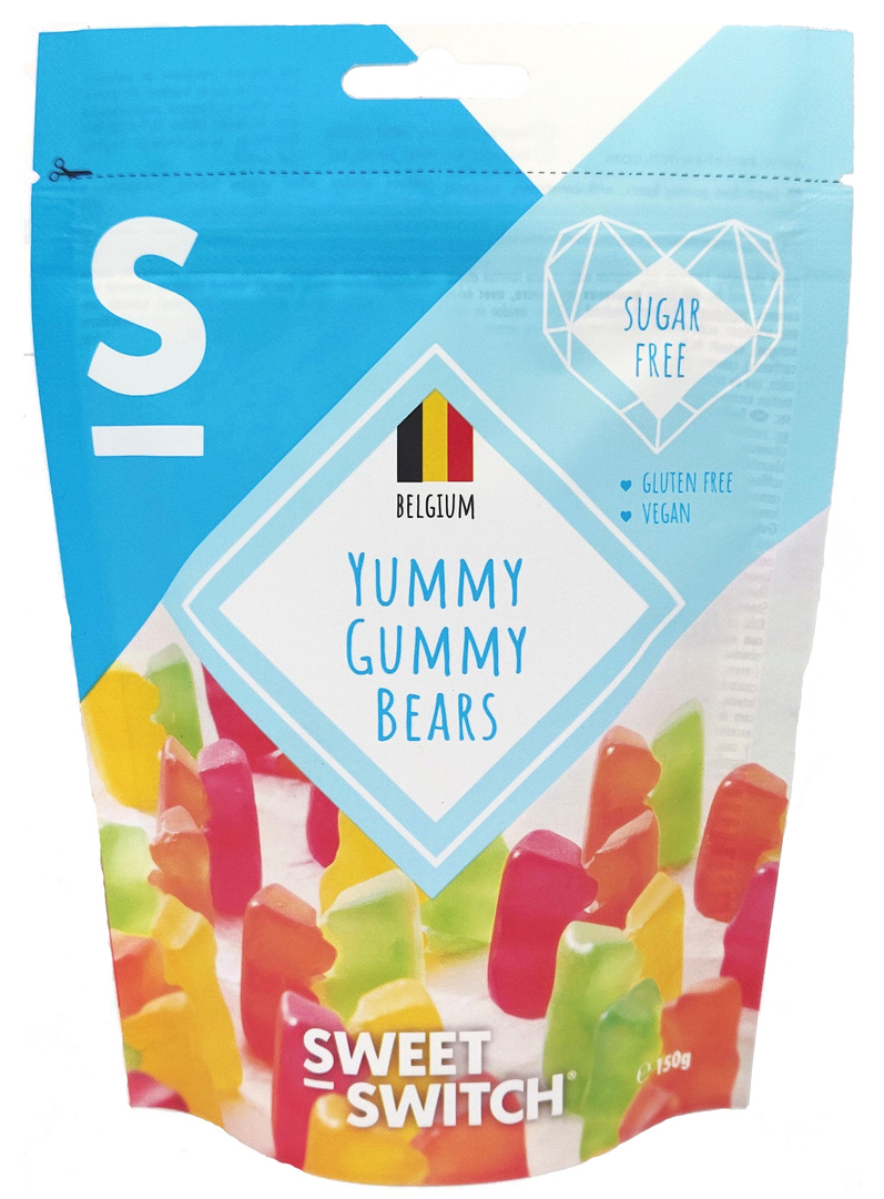 GOMITAS EN FORMA DE OSOS SIN GLUTEN SIN AZUCAR 150g