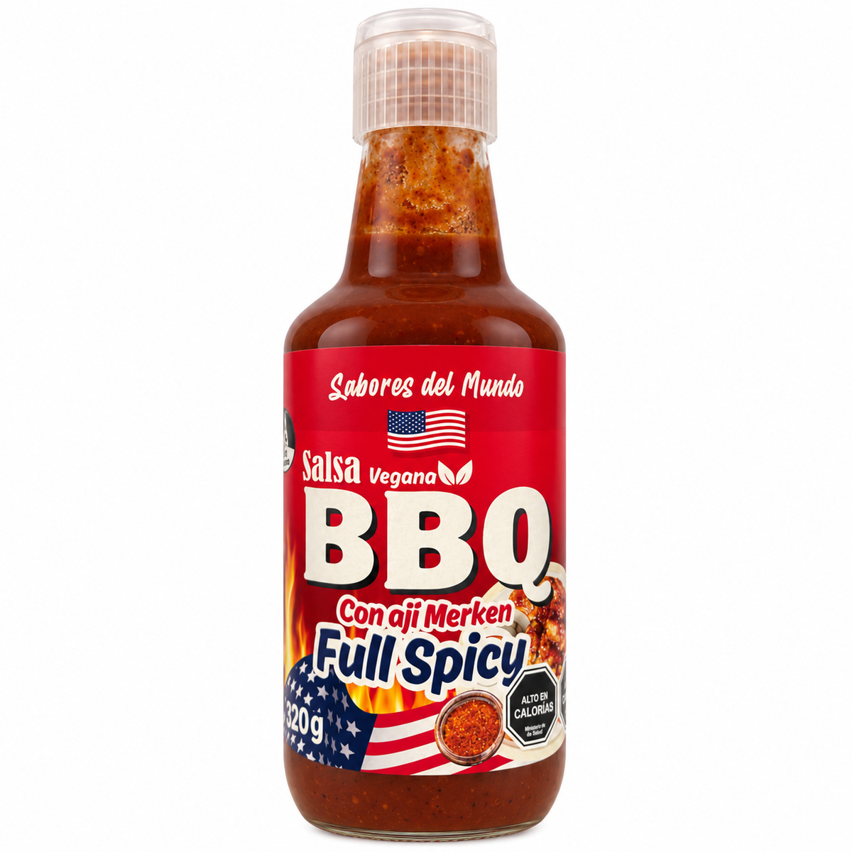 JAPON A TU MESA SALSA BBQ FULL SPICY 320g SIN GLUTEN