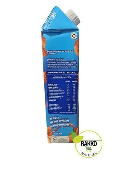 BEBIDA VEGETAL ALMENDRA CHOCOLATE SIN GLUTEN 1LT