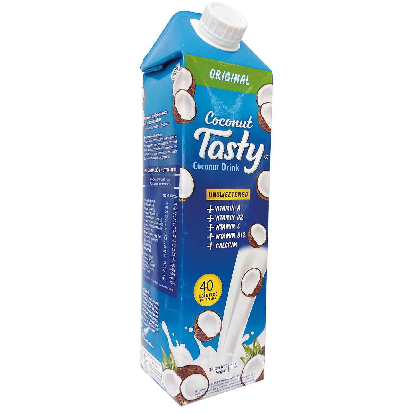 BEBIDA VEGETAL COCO  SIN AZUCAR   SIN GLUTEN 1LT