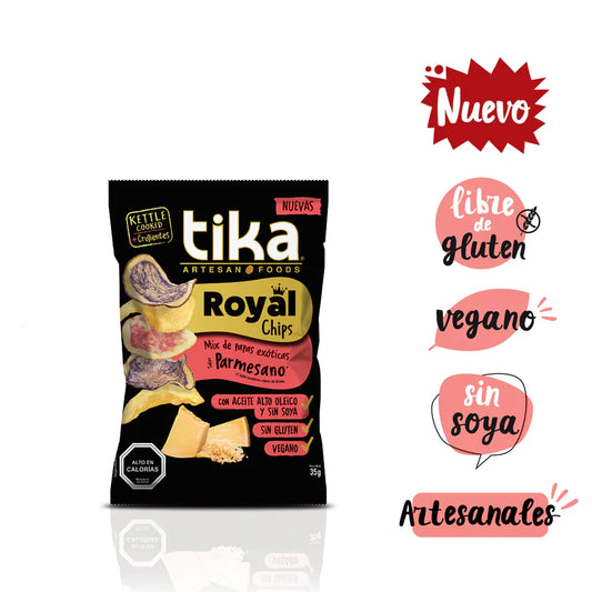 TIKA ROYAL PARMESANO VEGANO SIN GLUTEN 35gr liquidacion 14/06/2026