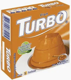TURBO  FLAN SABOR MANJAR SIN GLUTEN 50g
