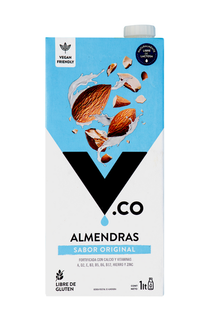BEBIDA VEGETAL ALMENDRA ORIGINAL V.CO SIN GLUTEN VEGANA 1LT