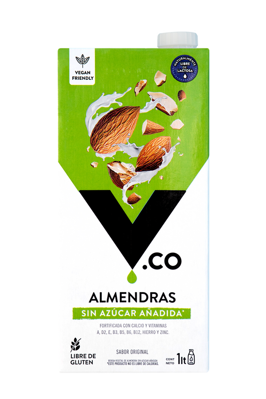 BEBIDA VEGETAL ALMENDRA SIN AZUCAR V.CO SIN GLUTEN VEGANA 1LT