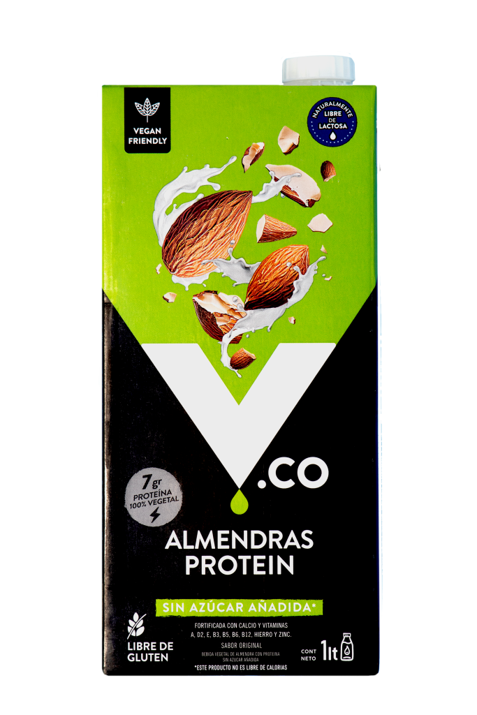 BEBIDA VEGETAL ALMENDRA PROTEIN V.CO SIN GLUTEN VEGANA 1LT