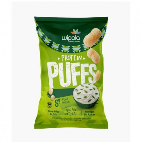 WIPALA PROTEIN PUFFS CREMA CEBOLLA SIN GLUTEN  40g