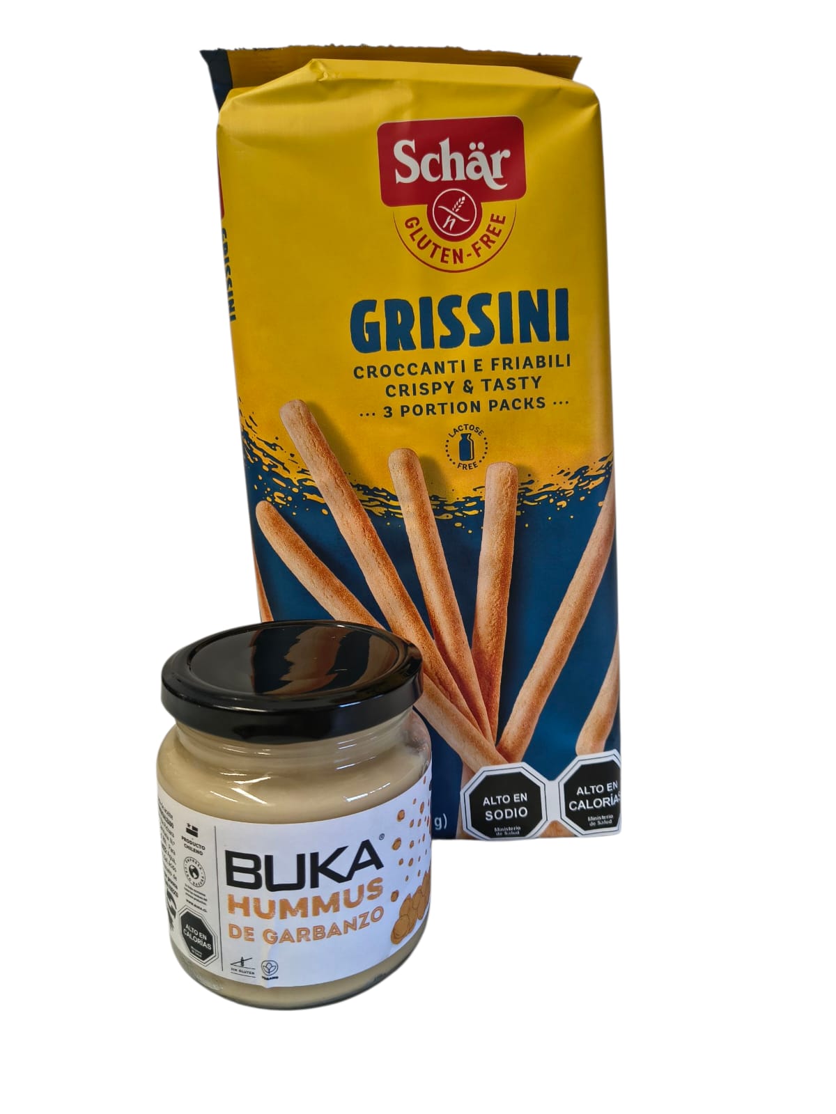 PACK GRISSINI SCHAR + DIP BUKA 220GR MIX VARIEDADES