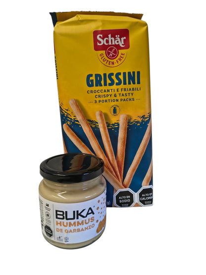 PACK GRISSINI SCHAR + DIP BUKA 220GR MIX VARIEDADES