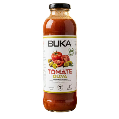 BUKA PASTA DE TOMATE OLIVA SIN GLUTEN VEGANO 515g