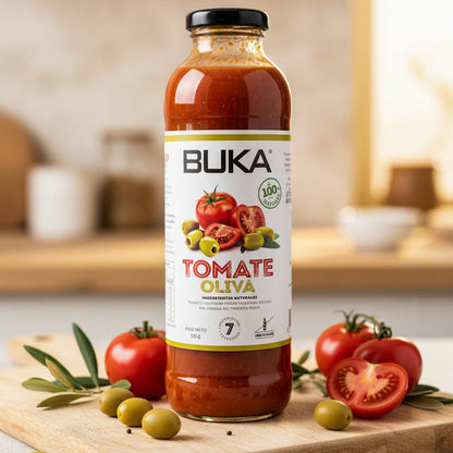 BUKA PASTA DE TOMATE OLIVA SIN GLUTEN VEGANO 515g