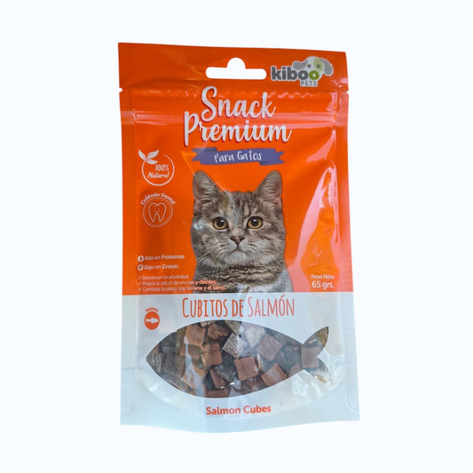 SNACK PREMIUM PARA GATO ADULTO SABOR SALMON 65GR