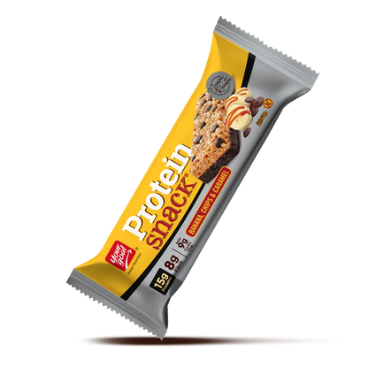 PROTEIN SNACK BANANA CHIPS Y CARAMELO  SIN GLUTEN  5un