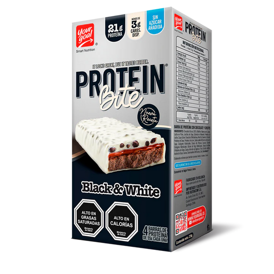 PROTEIN BITE WHITE & BLACK 55g x 4un