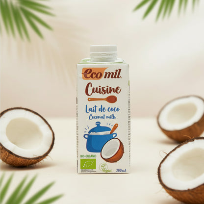 CREMA  DE COCO ORGANICA SIN GLUTEN  VEGANA ECOMIL 200ml liquidacion 07/07/2026