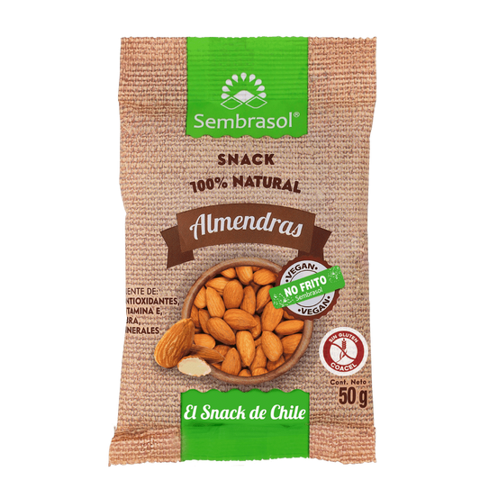 ALMENDRAS 100% NATURAL SIN GLUTEN 50g