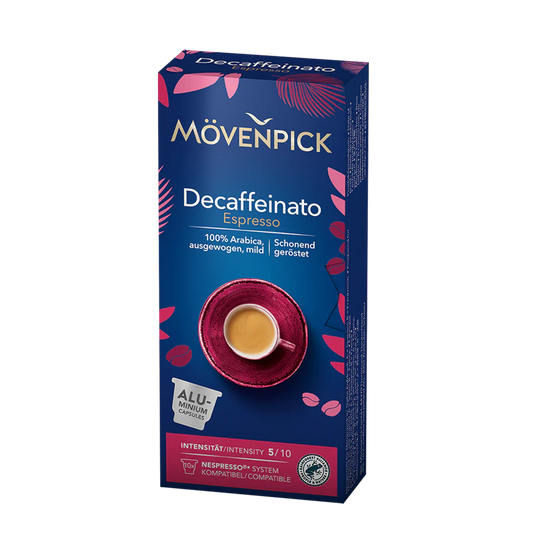 MOVENPICK DESCAFEINATO ESPRESSO  CAPSULA COMPATIBLE CON NESPRESSO  10caps