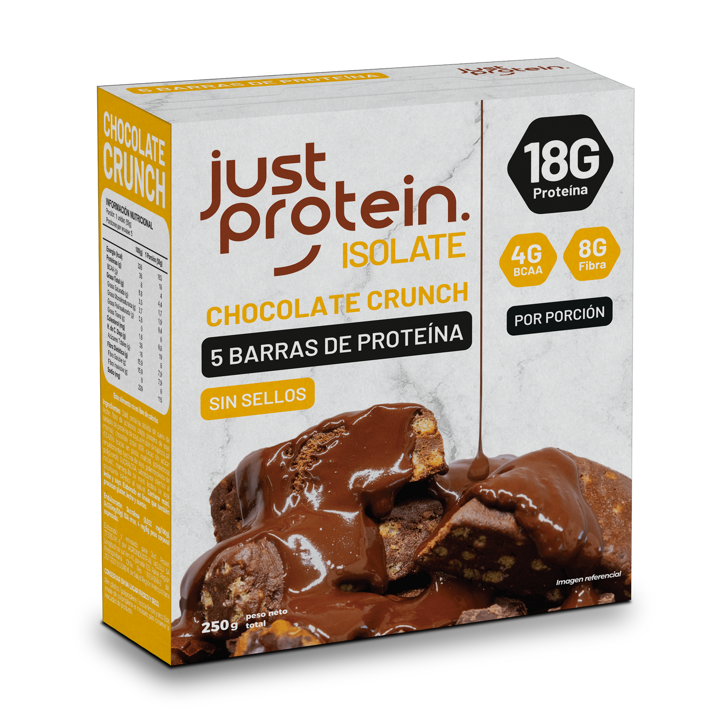 Just Protein Barras de proteína Chocolate Crunch 5un