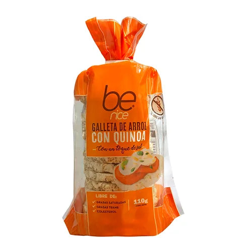 Be Rice Galletas Arroz Quinoa (Con un toque de sal) Sin Gluten 110g