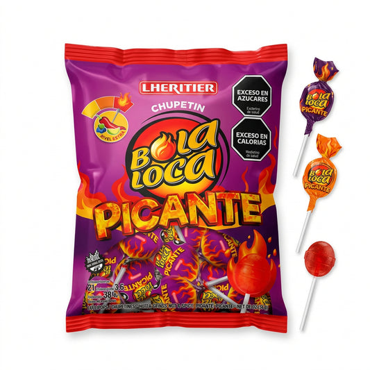LHERITIER BOLA LOCA PICANTE SIN GLUTEN 24un