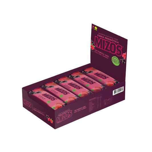 MIZOS PACK 18X BARRA PROTEINA FRAMBUESA MAQUI 35GR
