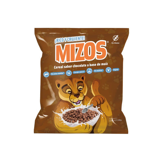 MIZOS CEREAL INDIVIDUAL SABOR CHOCOLATE 20GR