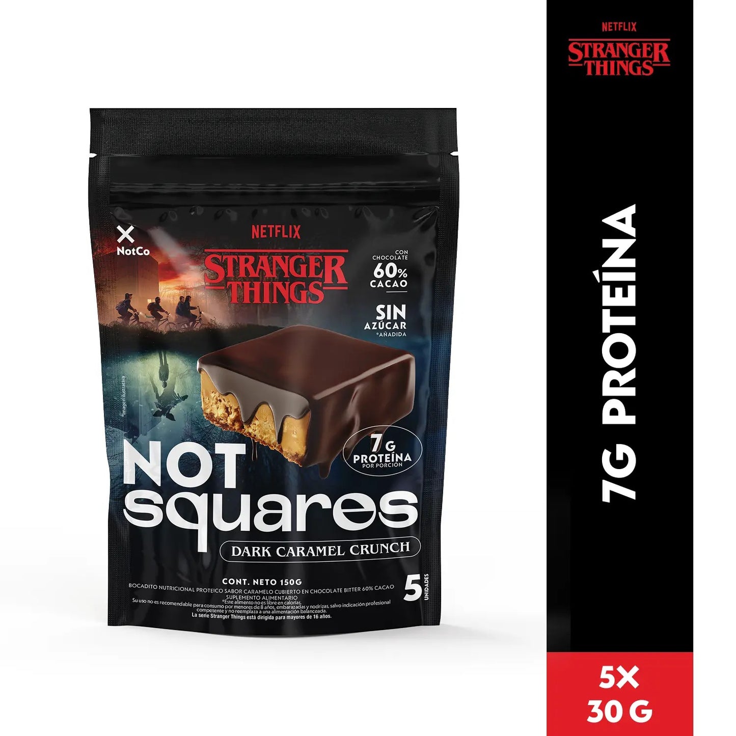 NotSquare Stranger Things Dark Caramel Crunch 5un 30g