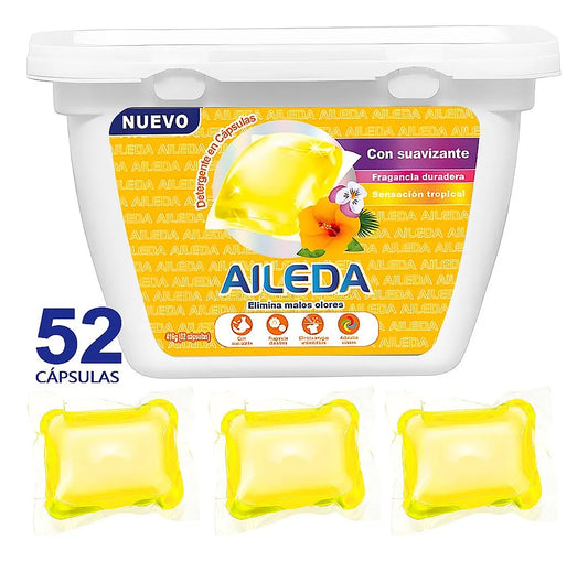 AILEDA DETERGENTE EN CAPSULAS ANTIBACTERIANO 52UN