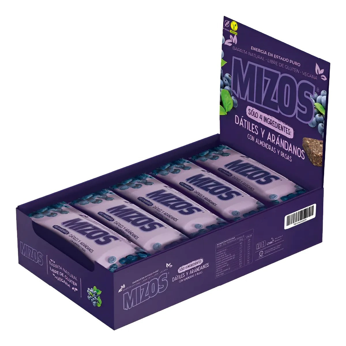 MIZOS PACK 18X BARRITA PROTEINA ARANDANO 35GR