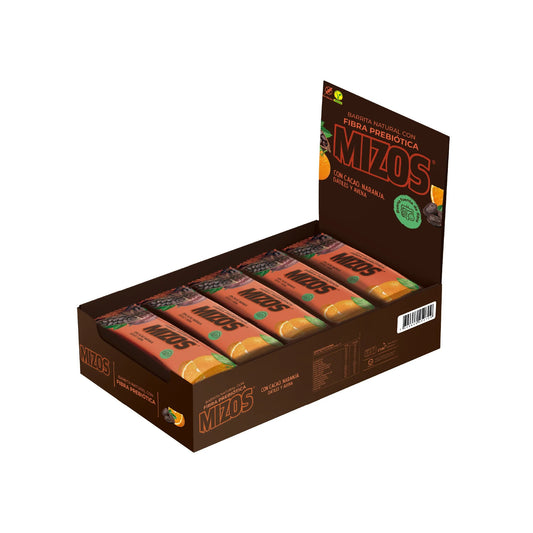 MIZOS PACK 18X BARRA PROTEINA NARANJA CACAO 35GR