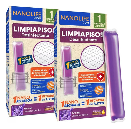 NANOLIFE PACK 2X LIMPIADOR MULTIUSOS LAVANDA DESINFECTANTE