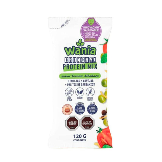 WANIA MIX LEGUMBRES TOMATE Y ALBAHACA SIN GLUTEN VEGANO 120G
