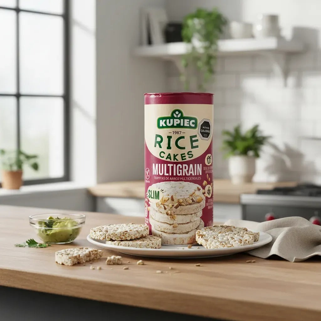 GALLETAS DE ARROZ MULTIGRANO SLIM SIN GLUTEN KUPIEC 90g