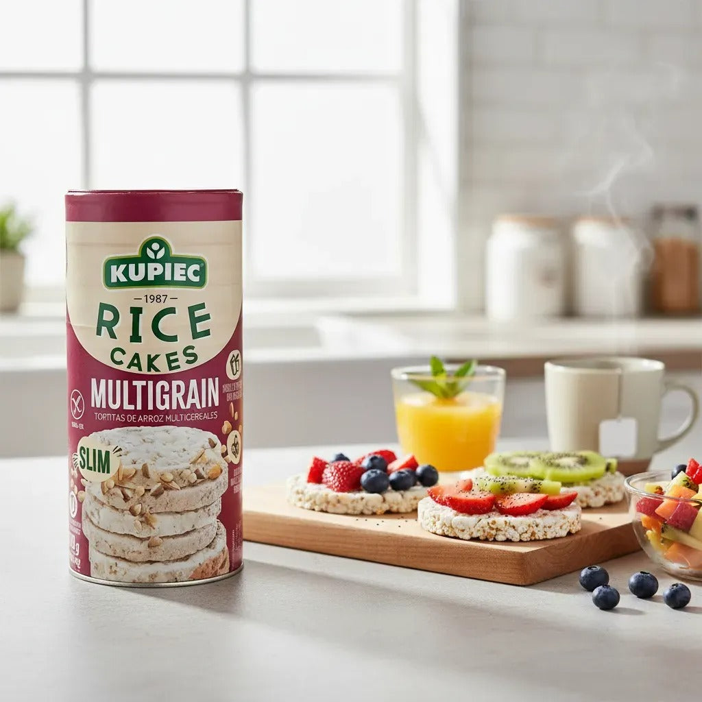 GALLETAS DE ARROZ MULTIGRANO SLIM SIN GLUTEN KUPIEC 90g