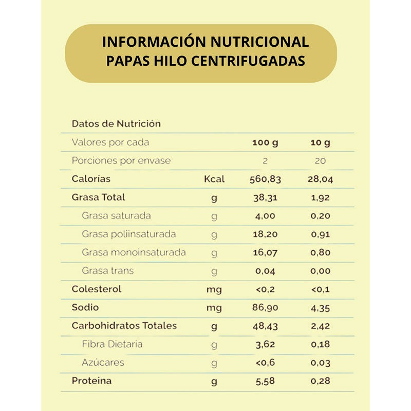 WANIA PAPAS HILO CENTRIFUGADAS SIN GLUTEN VEGANO 200G