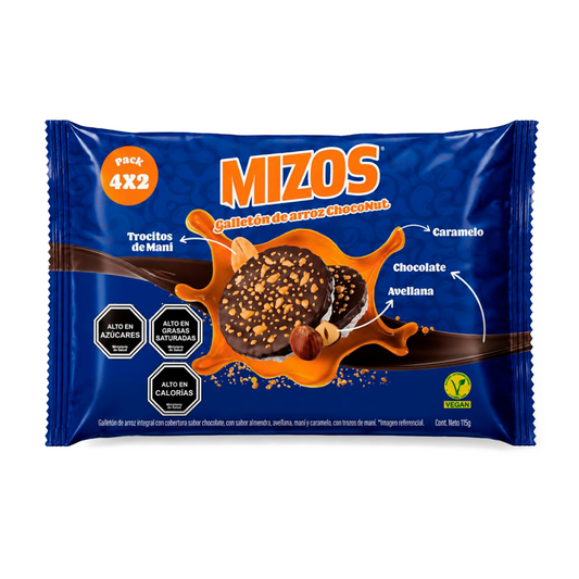 MIZOS GALLETON DE ARROZ CHOCONUT 115GR SIN GLUTEN