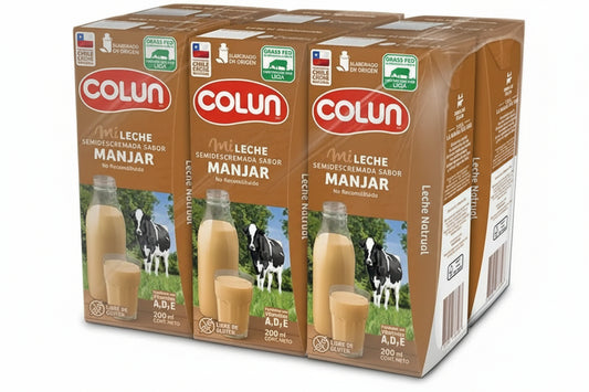 COLUN LECHE MANJAR BOMBILLIN PACK 6UN SIN GLUTEN