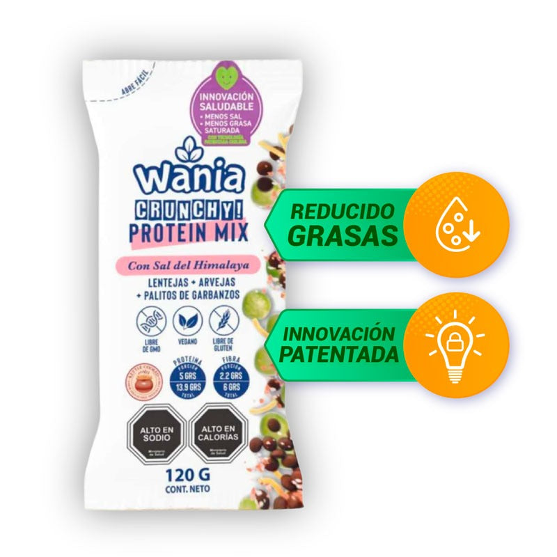 WANIA MIX LEGUMBRES CON SAL DEL HIMALAYA SIN GLUTEN VEGANO 120G