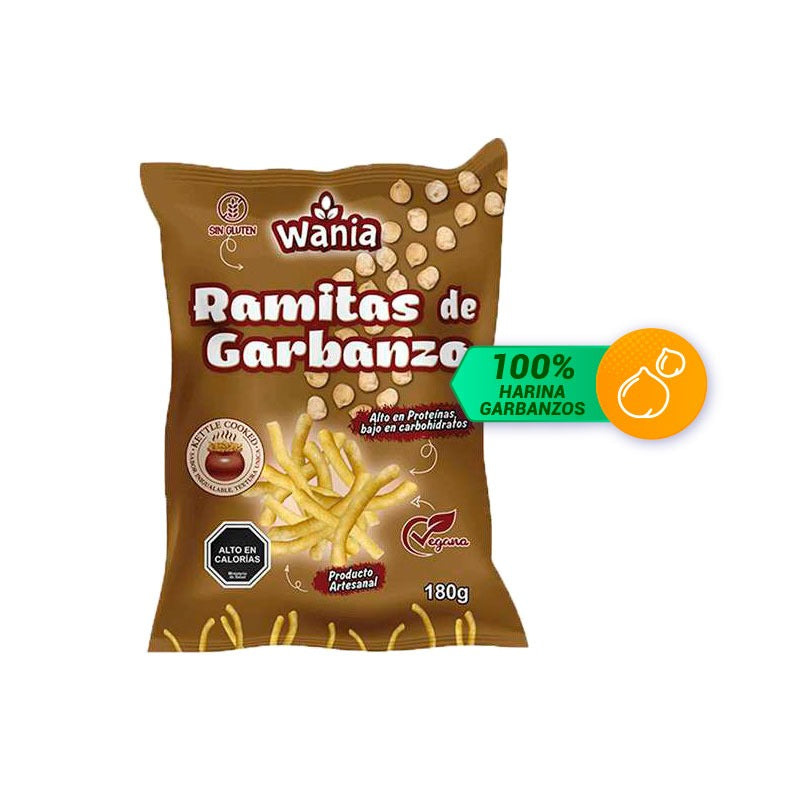WANIA RAMITAS DE GARBANZO ORIGINAL SIN GLUTEN VEGANO 50GR