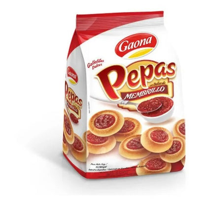 GAONA GALLETITAS PEPAS CON DULCE DE MEMBRILLO 300GR