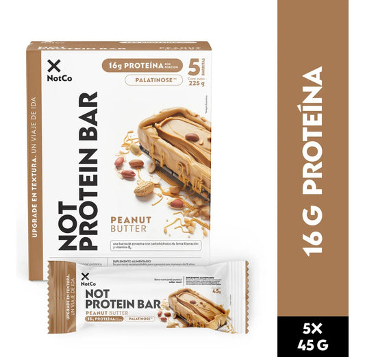 NOT PROTEIN BAR MANTEQUILLA DE MANI 45g pack 5un