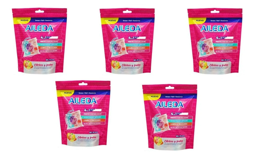 AILEDA PACK 5X DETERGENTE EN CAPSULAS PREMIUM